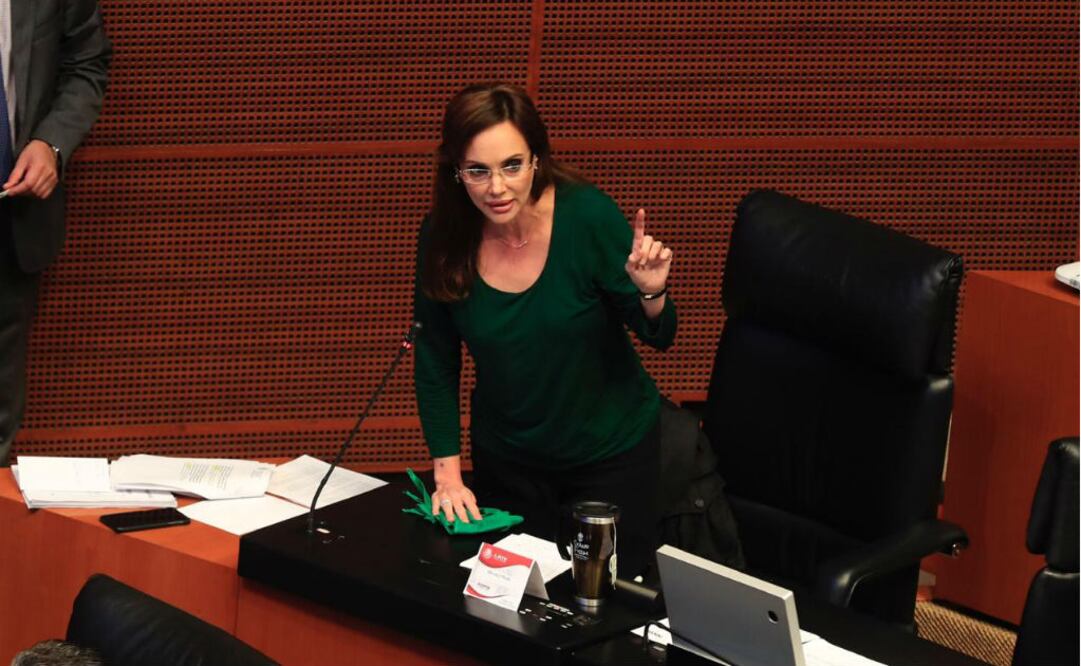 Lilly Téllez, externó su preocupación por la reducción de su seguridad personal en víspera de las elecciones. Foto: Irvin Olivares/EL UNIVERSAL