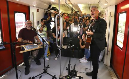 La Gusana Ciega sorprende a sus fans con un concierto a bordo del Tren Suburbano