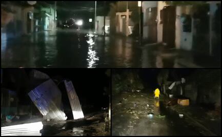 Tormenta deja tres heridos y árboles caídos en Ciudad del Carmen, Campeche