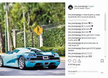 Reaparece en redes auto de lujo que chocó en Reforma