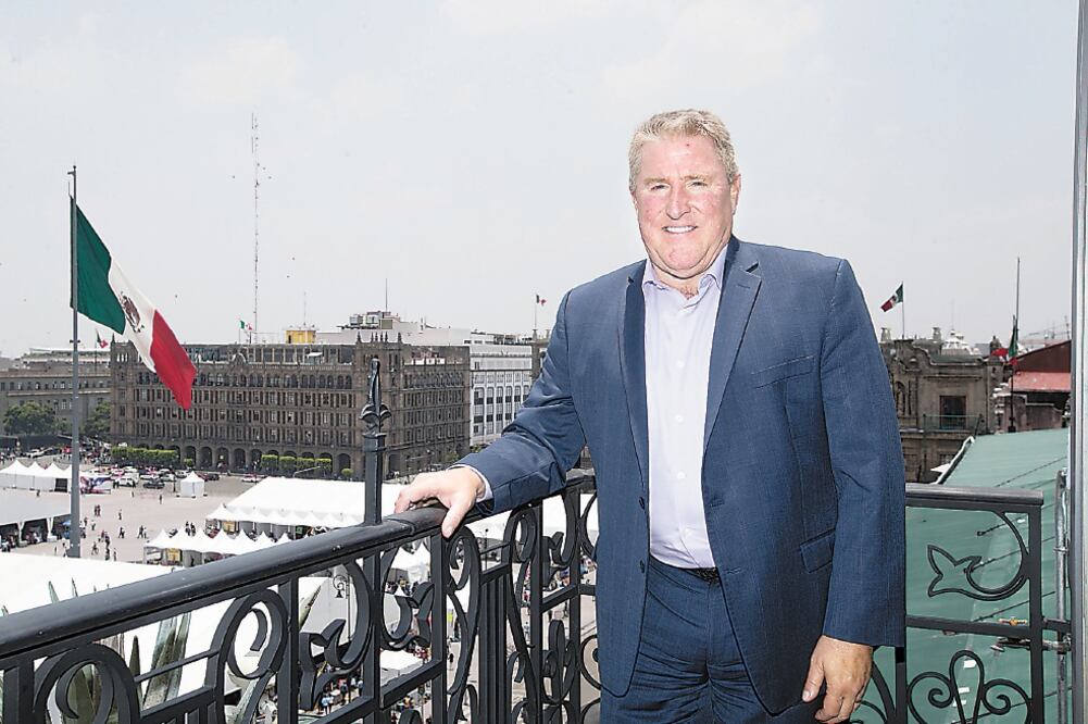 Dan Halstrom, presidente y director general de la U.S. Meat Export Federation, dijo que confían en que la renegociación del Tratado de Libre Comercio de América del Norte llegue a buen término. (GERMÁN ESPINOSA. EL UNIVERSAL)