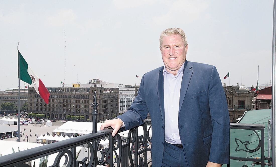 Dan Halstrom, presidente y director general de la U.S. Meat Export Federation, dijo que confían en que la renegociación del Tratado de Libre Comercio de América del Norte llegue a buen término. (GERMÁN ESPINOSA. EL UNIVERSAL)