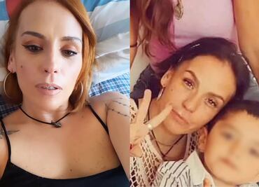 Entre lágrimas, Mayela Laguna sale de la prueba de ADN, realizada a su hijo y a Luis Enrique Guzmán Pinal