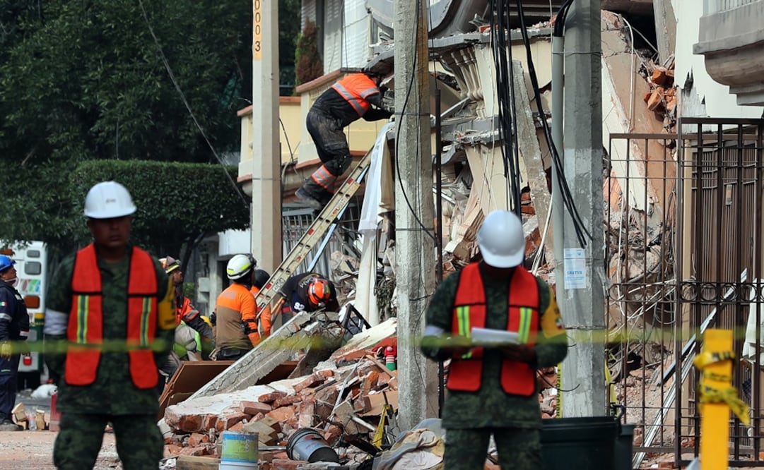 Derrumbe en Coquimbo. (Foto: Lucía Godínez/El Universal)