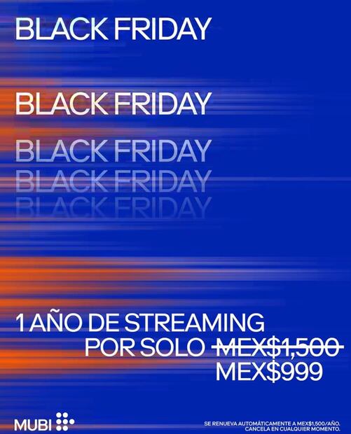 Black friday llegó con las mejores ofertas en plataformas de streaming. Foto: Especial