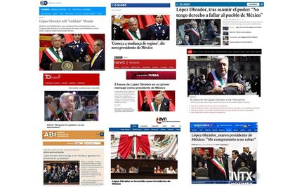 Así destacó la prensa internacional la toma de protesta de AMLO