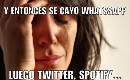 Galería. Memes se burlan de la caída de Twitter, Whatsapp y Spotify 