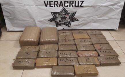 Decomisan 43 kilogramos de marihuana en Veracruz 