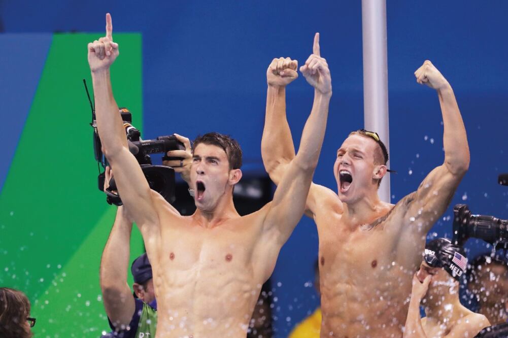 “La Bala de Baltimore” fue el segundo relevo en el 4x100 y puso la ventaja para que EU dominara (IAN MACNICOL. GETTY IMAGES)