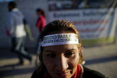Latinos de EU vuelven a México para ver al papa en la frontera