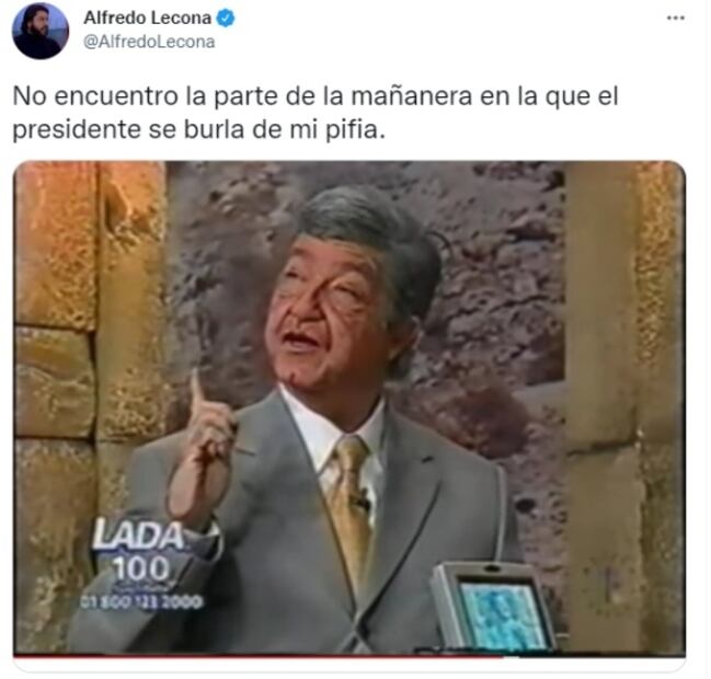 AMLO exhibe “pifia” de Alfredo Lecona sobre Madero y Martí; él periodista reacciona con foto de parodia