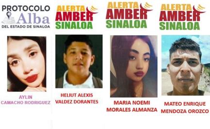 Desaparecen cinco personas en Sinaloa; emiten Alertas Amber y Protocolo Alba en Culiacán, Mazatlán y Elota