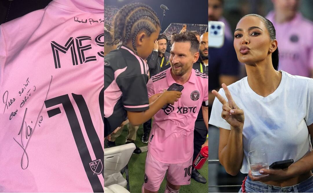 Messi regala jersey autografiado a hijo de Kim Kardashian: "El mejor día de nuestras vidas"