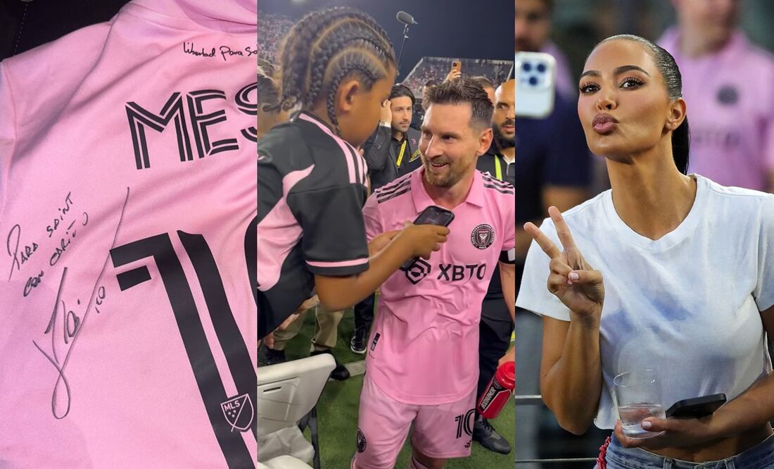Messi regala jersey autografiado a hijo de Kim Kardashian: "El mejor día de nuestras vidas"