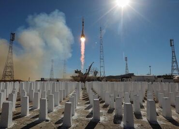 Falla obliga a cohete Soyuz a aterrizar poco después del despegue