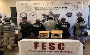 Personal del ejercito detectó un dron de características comerciales que ingresó a territorio nacional procedente de Estados Unidos. Foto: Gobierno de México