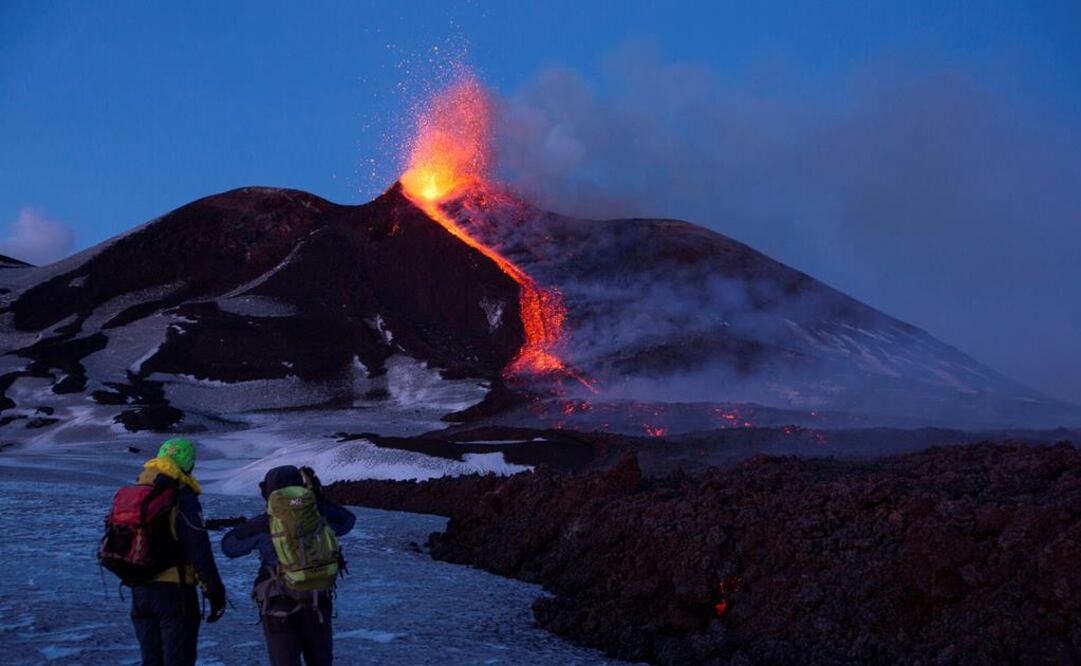 El volcán Etna en erupción. Foto: Reuters