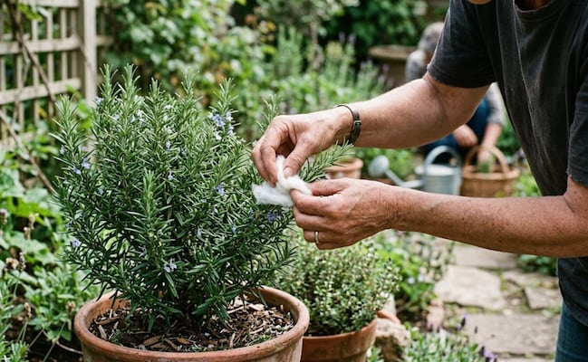 ¿Para qué sirve ponerle algodón al romero?; la clave de jardinería que pocos conocen
