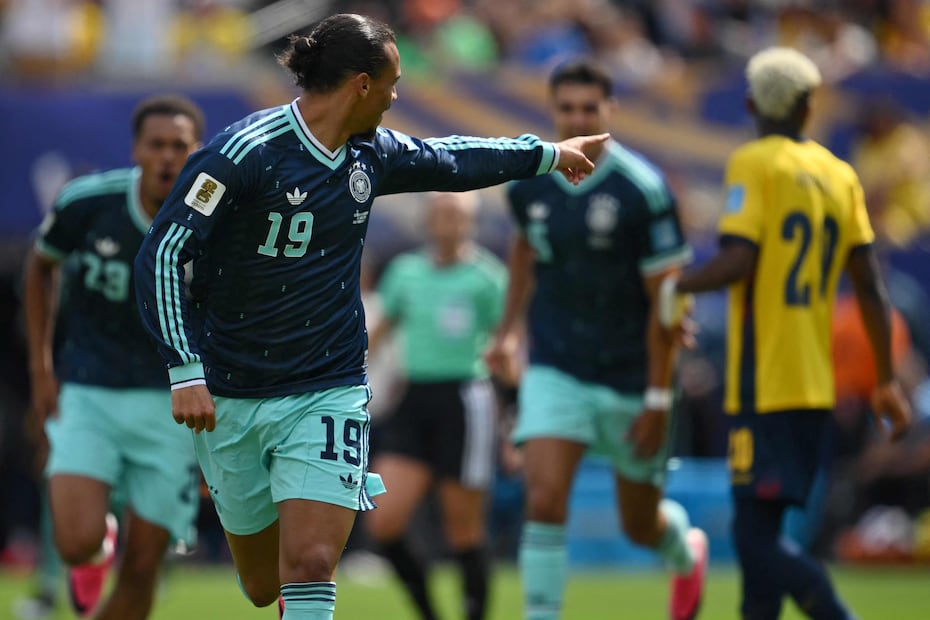Leroy Sane con la selección de Alemania, durante la Fase de Grupos del Mundial de 2026 - Foto: AFP
