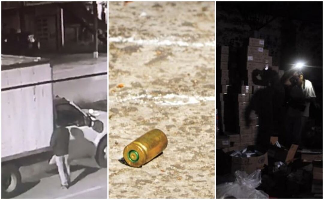 Puebla, a screenshot from the surveillance video - Photo: File video/El Universal (Left) Guanajuato, Photo: File photo/El Universal (Middle) Morelos, Photo: Antonio Rivera/El Universal (Right)