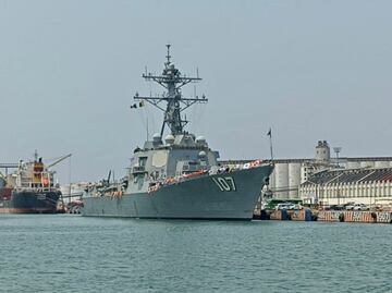 El destructor estadounidense USS Gravely atraca en Veracruz; Semar no ha informado el motivo de sus operaciones