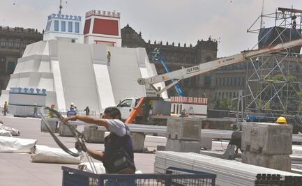 Maqueta en el Zócalo la pagó una empresa: Secretaría de Cultura local