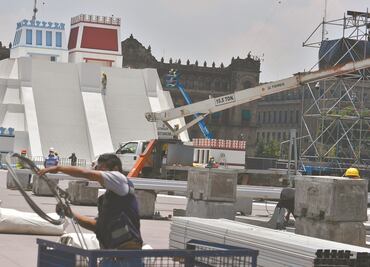 Maqueta en el Zócalo la pagó una empresa: Secretaría de Cultura local