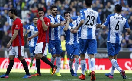 Con el mexicano Diego Reyes, el Espanyol golea 3-0 al Osasuna 