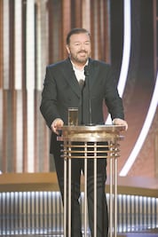 Pese a Gervais, cae otra vez el rating de los Globos de Oro