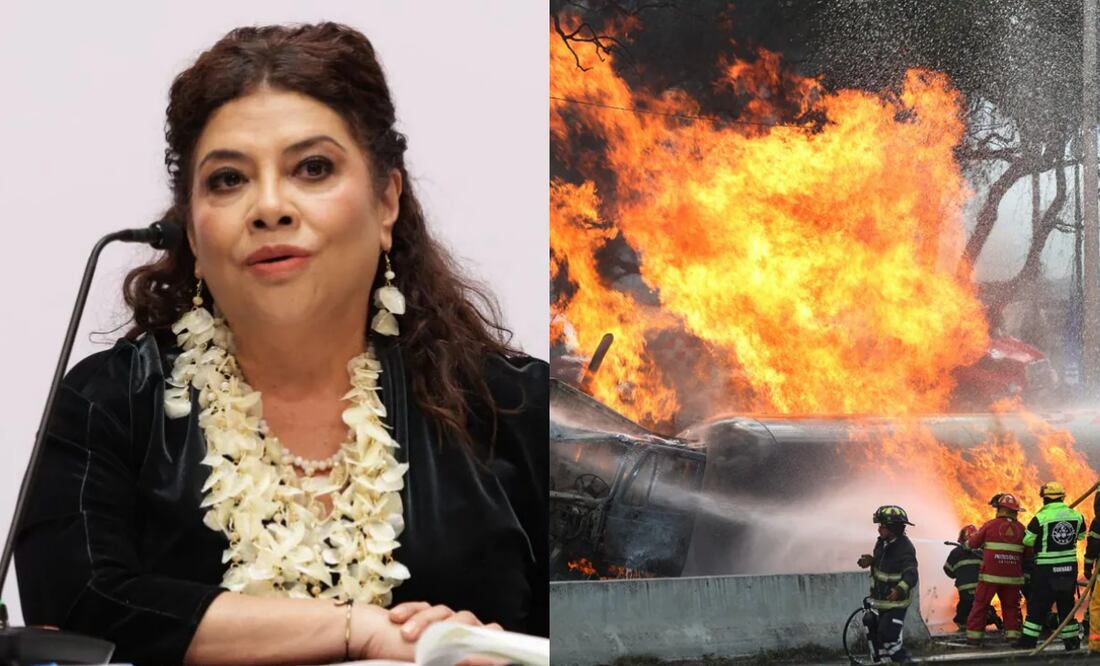 Tras la explosión de una pipa de gas en el Puente de la Concordia, Clara Brugada, dio a conocer que instruyó a la SGIRPC a elaborar un protocolo de circulación de vehículos de carga.
Foto: Especial.