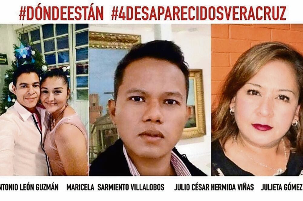 Juan Guzmán, Maricela Sarmiento y Julieta Gómez fueron detenidos en el centro, dice petición de ayuda. Julio Hermida desapareció cerca del acuario (ESPECIAL)