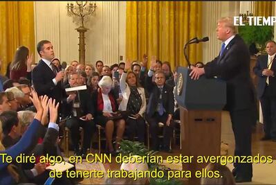 Así fueron las discusiones del periodista de CNN con Donald Trump 