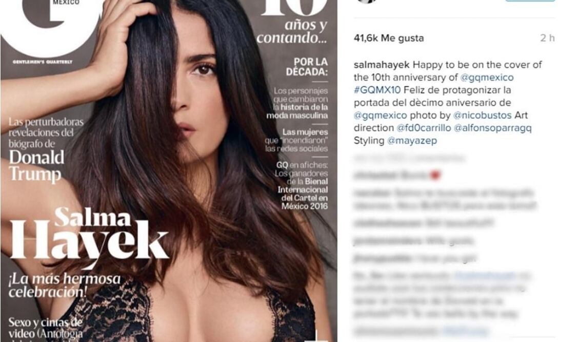 Salma Hayek looks stunning on cover of GQ