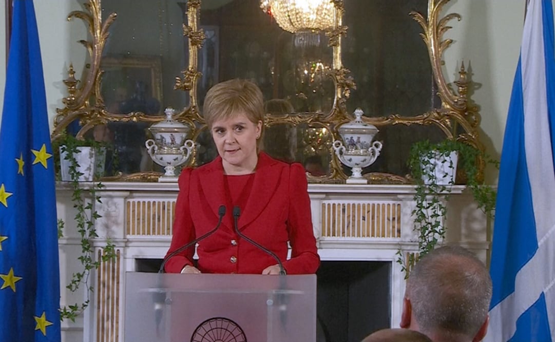 La primera ministra y líder del Partido Nacional Escocés, Nicola Sturgeon. Reuters