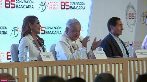 AMLO encabeza inauguración de la 85 Convención Bancaria en el Puerto de Acapulco