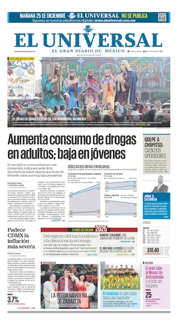 Portada impresa del 24 de diciembre de 2025