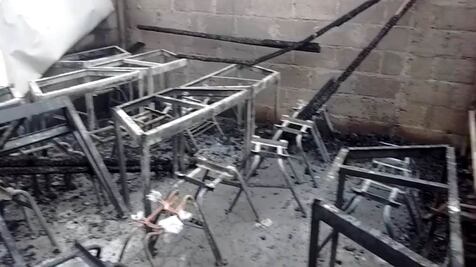 Queman escuela en Chimalhuacán