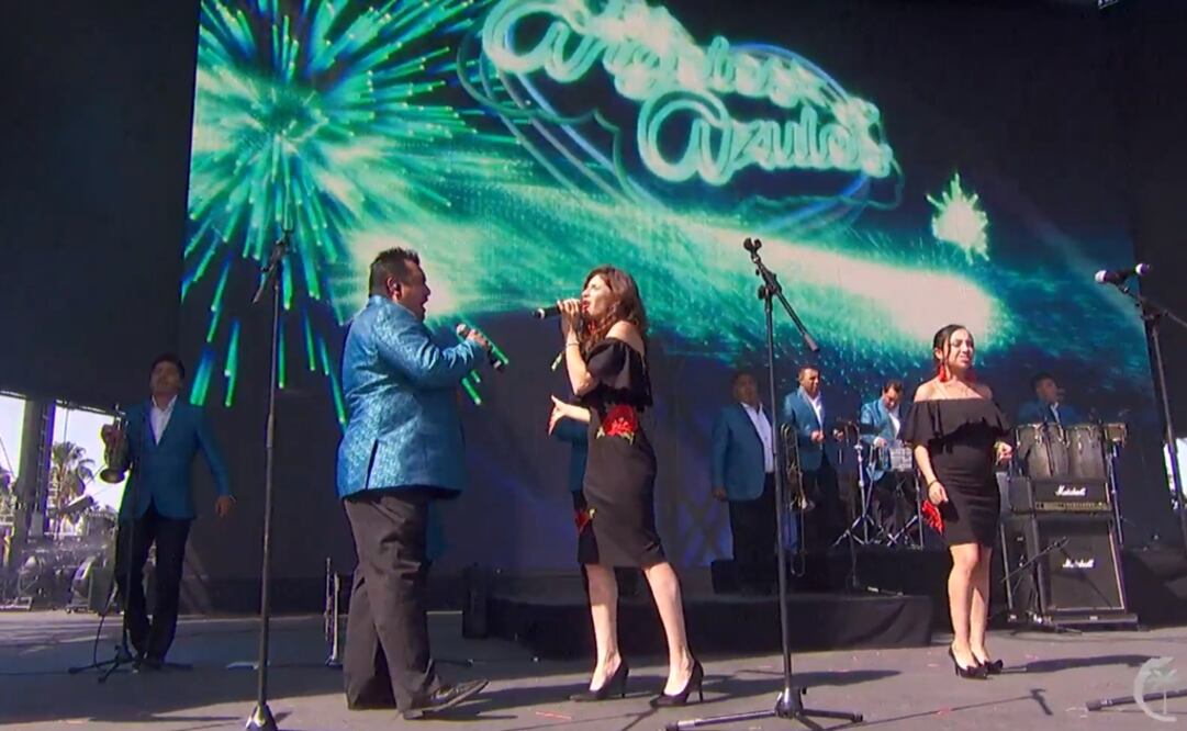 Los Ángeles Azules se presentaron en el festival Coachella. Foto: Captura video Coachella