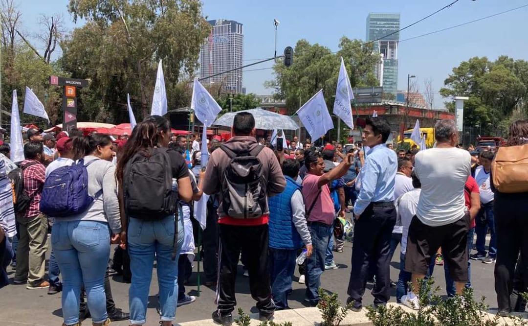 Manifestación de trabajadores del RTP. Foto: Gaspar Betancourt. EL UNIVERSAL/ @MoshiBetancourt