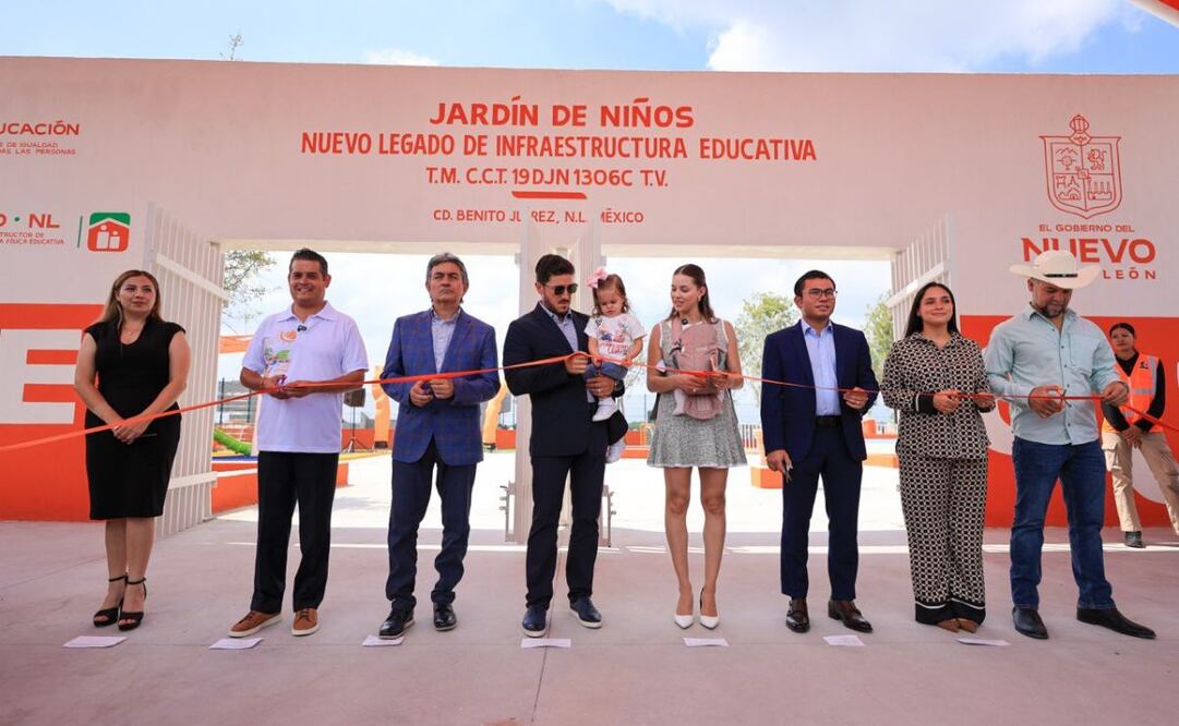 Inauguran Jardín de Niños y Lactario en Juárez, Nuevo León (22/09/2025). Foto: Especial
