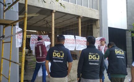 Reponen sellos de suspensión en obra irregular; dos personas son remitidas al Ministerio Público en Iztapalapa