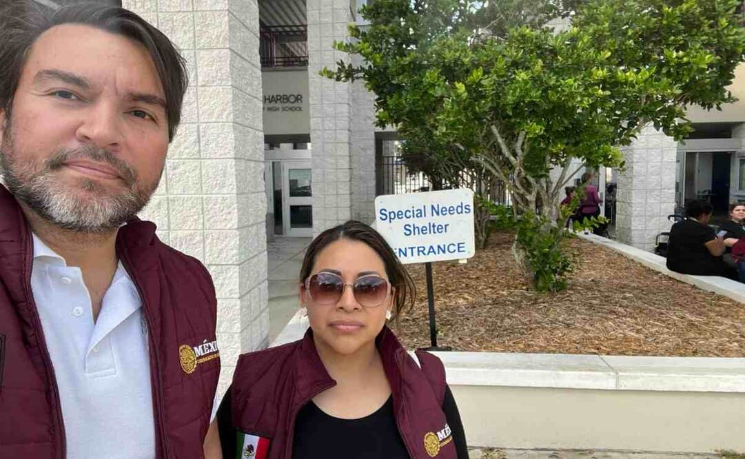 Brigadas del Consulado de México en Orlando realizan recorridos en albergues. Foto: Especial