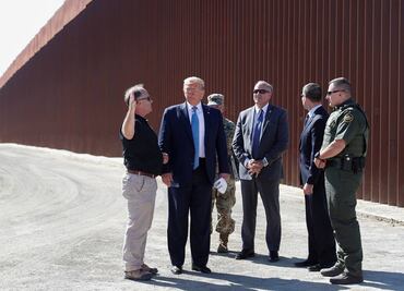 Muro en la frontera, una estructura increíble, afirma Trump