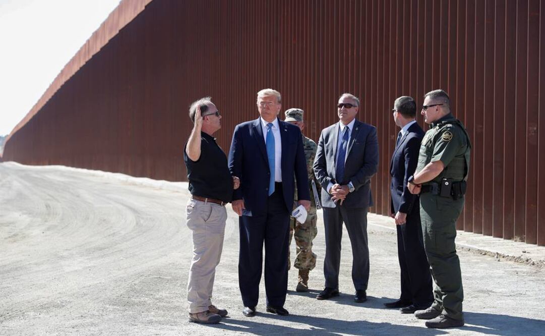 Trump en su visita a la frontera en septiembre pasado  (Foto: Reuters)