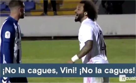 Marcelo a Vinicius, antes del empate del Alcoyano: “No la cag…”
