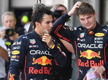 Acepta Max Verstappen que Checo Pérez es su rival a vencer