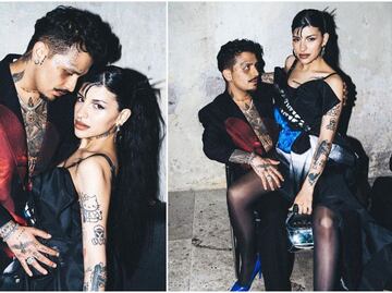 Christian Nodal presume hermosura de Cazzu durante concierto de Marc Anthony