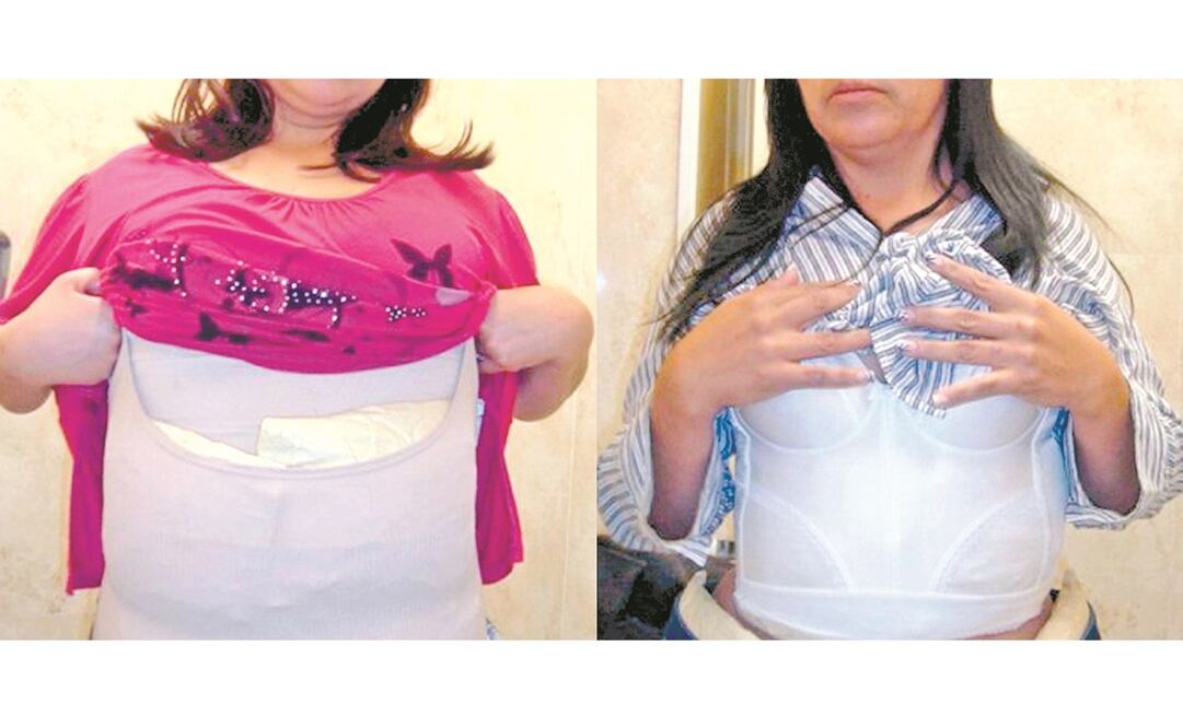 Mujeres detenidas por transportar droga pegada al cuerpo, en 2011. Muchas ignoran el tipo de narcótico que portan y el valor de la mercancía, dice reporte. Foto: ARCHIVO EL UNIVERSAL