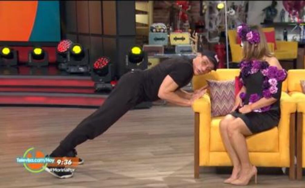 ​Jean-Claude Van Damme se divierte en "Hoy"