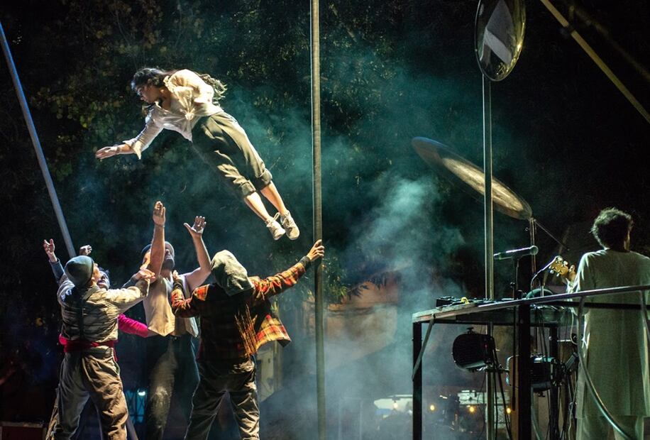 Aspectos de la compañía "Cirko De Mente". Foto: Difusión "Cirko De Mente". 